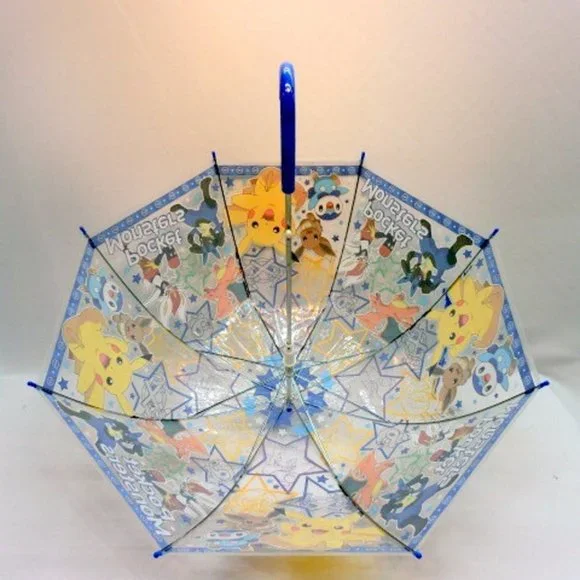 NWT Pokemon Unisex Vinyl Jumpstart Stick Umbrella . 55cm - Picture 6 of 9